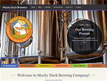 Tablet Screenshot of muckyduckbrewery.com